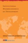 Institutional Microeconomics of Development - Book