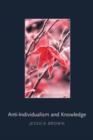 Anti-Individualism and Knowledge - Book