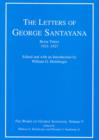 The Letters of George Santayana, Book Three, 1921-1927 : The Works of George Santayana, Volume V Volume 5 - Book