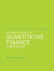 Student Solutions Manual to Accompany Introduction to Quantitative Finance: A Math Tool Kit - Book