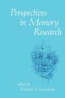Perspectives in Memory Research - Book