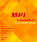 MPI - The Complete Reference : Volume 2, The MPI Extensions - Book