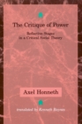 The Critique of Power : Reflective Stages in a Critical Social Theory - Book