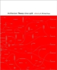 Architecture Theory since 1968 - Book