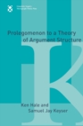 Prolegomenon to a Theory of Argument Structure - Book
