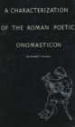 A Characterization of the Roman Poetic Onomasticon - Book