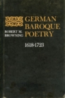 German Baroque Poetry, 1618-1723 - Book
