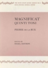 Magnificat Quinti Toni by Pierre de La Rue - Book