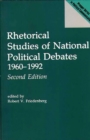 Rhetorical Studies of National Political Debates : 1960-1992 - Book