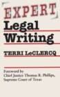Expert Legal Writing - Book