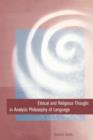 Ethical and Religious Thought in Analytic Philosophy of Language - Book