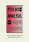Psychoanalysis: The Major Concepts - Book