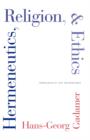 Hermeneutics, Religion, and Ethics - Book