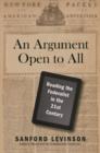 An Argument Open to All : Reading "The Federalist" in the 21st Century - Book
