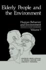 Elderly People and the Environment - Book