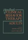 Handbook of Clinical Behavior Therapy with Adults - Book