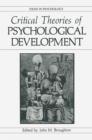 Critical Theories of Psychological Development - Book