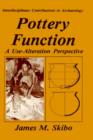 Pottery Function : A Use-Alteration Perspective - Book