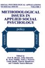 Methodological Issues in Applied Social Psychology - Book