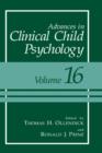 Advances in Clinical Child Psychology - Book