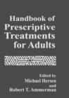 Handbook of Prescriptive Treatments for Adults - Book