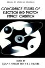 Coincidence Studies of Electron and Photon Impact Ionization - Book