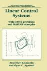 Linear Control Systems : With Solved Problems and MATLAB Examples - Book