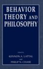 Behavior Theory and Philosophy - Book