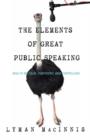 The Elements of Great Public Speaking - eBook