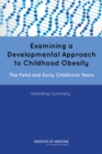 Examining a Developmental Approach to Childhood Obesity : The Fetal and Early Childhood Years: Workshop Summary - eBook