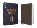 NIV, The Grace and Truth Study Bible (Trustworthy and Practical Insights), Cloth over Board, Gray, Red Letter, Comfort Print - Book