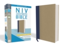 NIV, Thinline Bible, Giant Print, Cloth over Board, Blue/Tan, Red Letter Edition, Comfort Print - Book