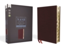 NASB, Thinline Bible, Large Print, Bonded Leather, Burgundy, Red Letter, 1995 Text, Thumb Indexed, Comfort Print - Book