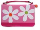 Daisy Bible Cover for Girls, Zippered, with Handle, Microfiber, Pink, Medium - Book