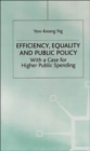 Efficiency, Equality and Public Policy : With a Case for Higher Public Spending - Book