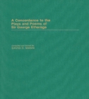 A Concordance to the Plays and Poems of Sir George Etherege - Book