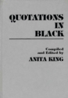 Quotations in Black - Book