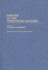 Goethe in the Twentieth Century - Book