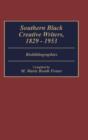 Southern Black Creative Writers, 1829-1953 : Biobibliographies - Book