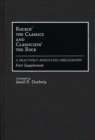 Rockin' the Classics and Classicizin' the Rock : A Selectively Annotated Discography; First Supplement - Book