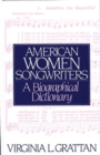 American Women Songwriters : A Biographical Dictionary - Book