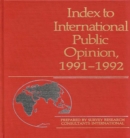 Index to International Public Opinion, 1991-1992 - Book