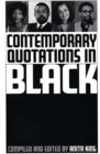 Contemporary Quotations in Black - Book
