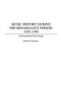 Music History During the Renaissance Period, 1520-1550 : A Documented Chronology - Book