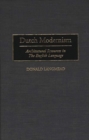 Dutch Modernism : Architectural Resources in the English Language - Book