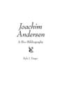 Joachim Andersen : A Bio-Bibliography - Book