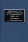 Discography of Western Swing and Hot String Bands, 1928-1942 - Book