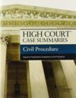 High Court Case Summaries on Civil Procedure, Keyed to Friedenthal - Book