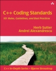 C++ Coding Standards : 101 Rules, Guidelines, and Best Practices - Book