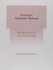 Student Solutions Manual for Mathematics for New Technologies - Book